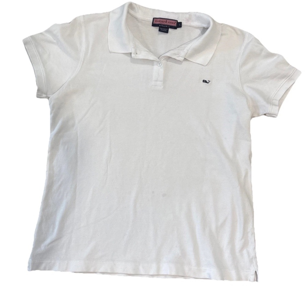 Vineyard Vines- Women’s White Polo Shirt- Size Large